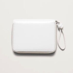 BANANA REPUBLIC Italian Leather White Mini Travel Wrist Wallet - NWT